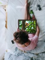 Large Lap Tray Wooden Climbing Cat On Tree Soft Padded Cushioned Bean Bag, Laptop, TV, Breakfast, Dinner, Food, Drink, Portable Lightweight Home Office Serving Tray