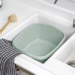 Whatmore 2 x Silver Sage High Grade Rectangular Rectangle Washing Up Bowl Basin