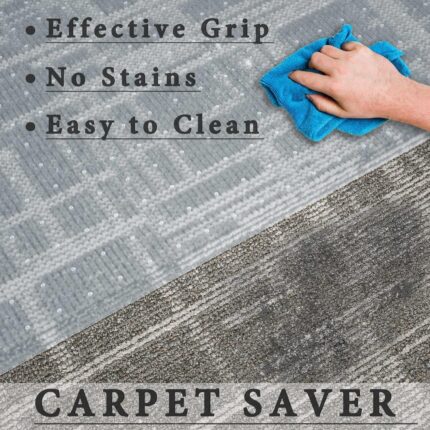 Durable Carpet Protector Non-Slip Waterproof Vinyl Protect Your Carpets Hardwood Tile Floors Transparent Floor for High Traffic Areas Kitchens Dining Rooms Hallways Offices