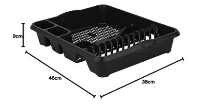 Casa Large Dish Drainer Midnight Black