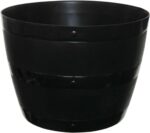 Half Barrel Planter Round Flower Plant Pot Outdoor Garden Plastic Planter Tub Indoor Outdoor 34cm & 55cm (1, 34cm (14"))