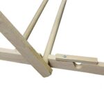Classic Vintage 4 Tier Bamboo Wooden Clothes Dryer Airer Indoor Outdoor Easy Storage Stand Laundry Hanging Unit Folding Concertina Rack