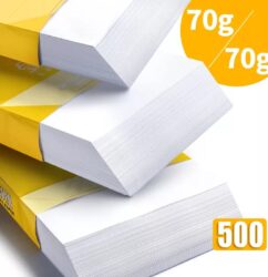 A4 Ream Paper A4 70 GSM 1 Ream 500 Sheets White Multifunction Laserjet Inkjet Printer Paper Office Home Smooth Printing Paper Thick Strong Quality Paper