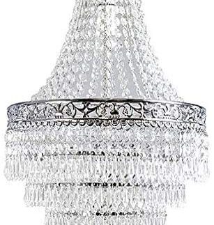 HOMION Chandelier Style Ceiling Light Shade Droplet Pendant Acrylic Crystal Bead Luxury